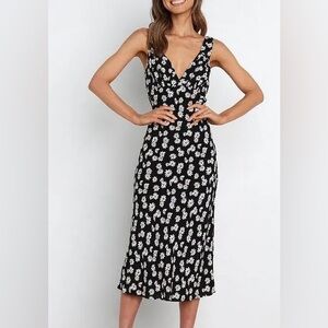 Petal & Pup Black Floral Dress NWT